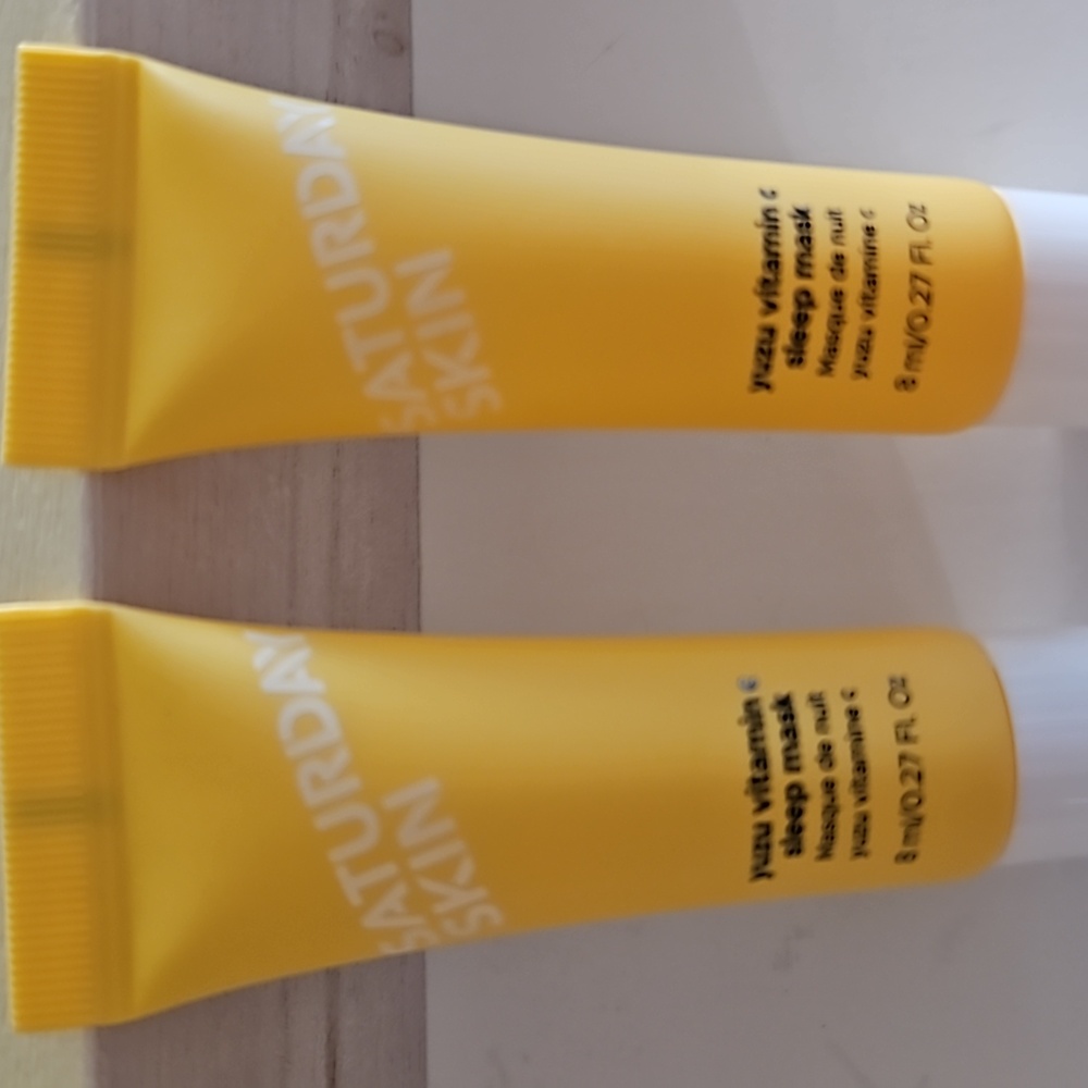 NWT 2 Saturday Skin vitamin C sleep mask .27fl oz each